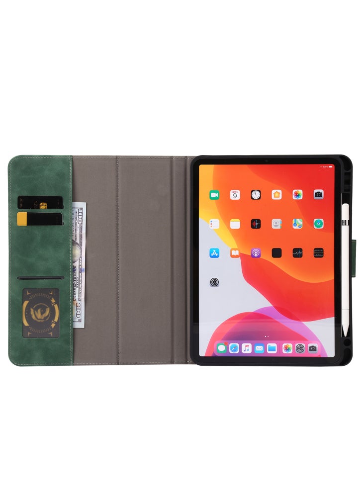 حافظة جلدية مع غطاء محفظة لجهاز iPad Air 11 (2025)/(2024)/Air (2022)/(2020)/Pro 11 (2018)/(2020)/(2021)/(2022) - أخضر - Image 2